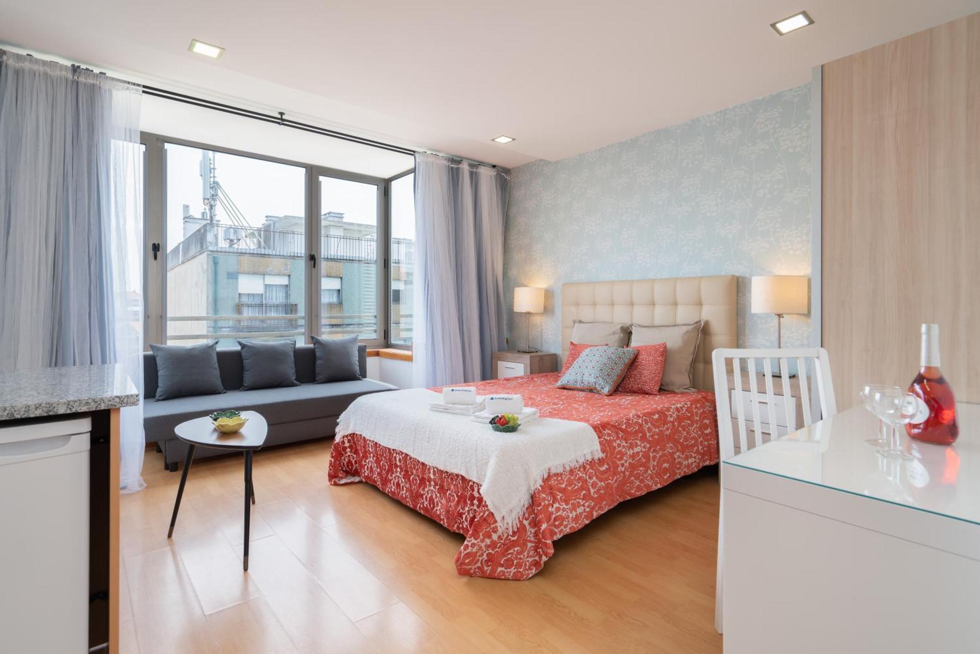 Host Wise - Bright Quiet Flats - Prime Location Apartment Porto Luaran gambar
